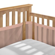 BreathableBaby Breathable Mesh Liner for Full-Size Cribs, Deluxe 4mm Mesh, Sh...