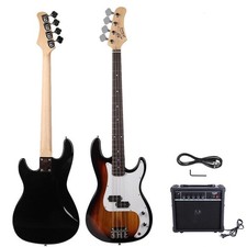 New GP Glarry Electric Bass Guitar Bass w/ 20W AMP Sunset