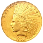 1913-S Indian Gold Eagle $10 Coin - Certified NGC AU55 - Rare Date!