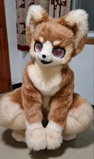 Long Fur Husky Dog Fox Mascot Costume Carnival Halloween Suit Cosplay 301