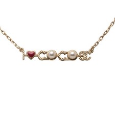 Chanel I Love Coco Necklace Women Gold One Size