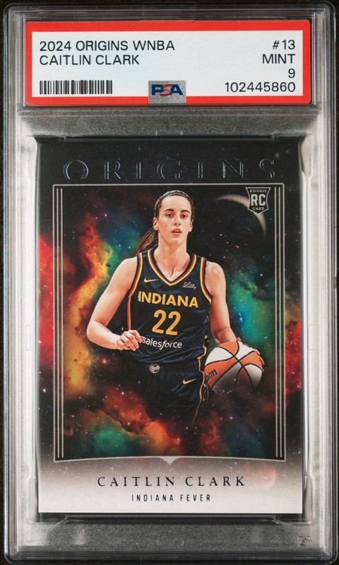 2024 Panini Origins WNBA Caitlin Clark #13 (RC) PSA 9 Mint Indiana Fever