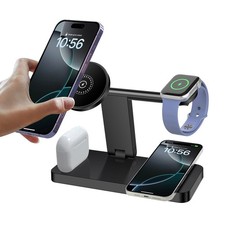 4in1 Magnetic Wireless Charger Station Dock For Apple Watch Air Pods iPhone 17e