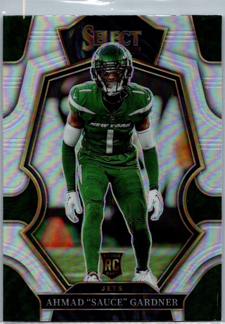 2022 Panini Select #177 Ahmad "Sauce" Gardner Silver Prizm