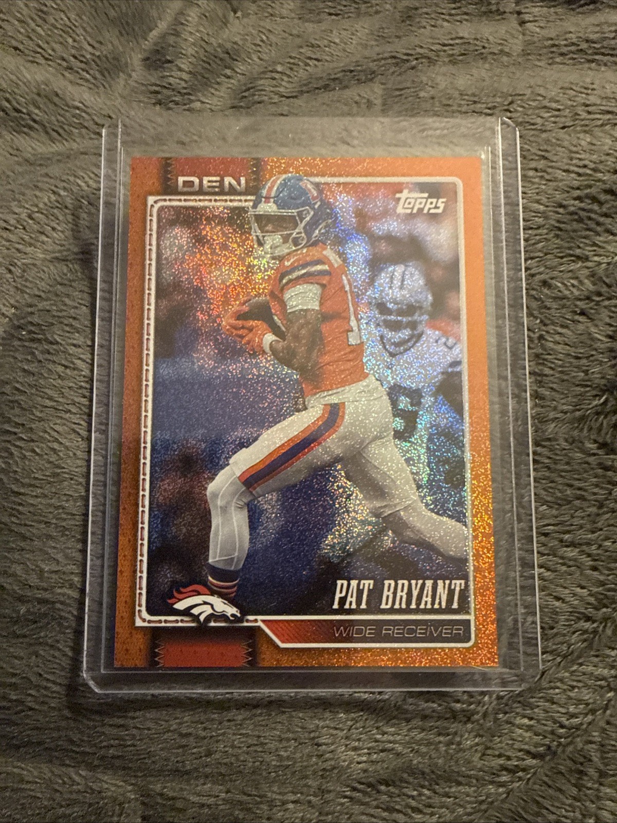 2026 Topps Flagship Football Pat Bryant Orange Sand Glitter  09/25 Broncos