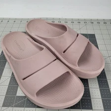 OOFOS OOMega OOAHH Women's Size 7 Stardust Platform Comfort Slide