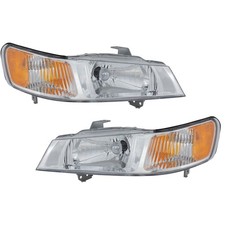 Driver and Passenger Side Headlights For Honda Odyssey 1999-2004 Halogen EX LX