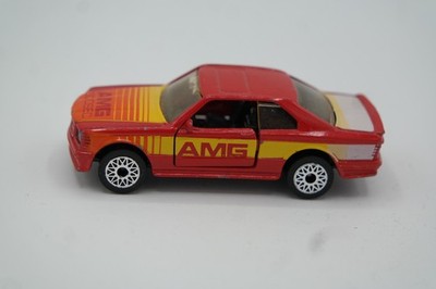 Vintage 1983 MATCHBOX Mercedes AMG 500SEC Red USED Boxed Benz Coupe Superfast