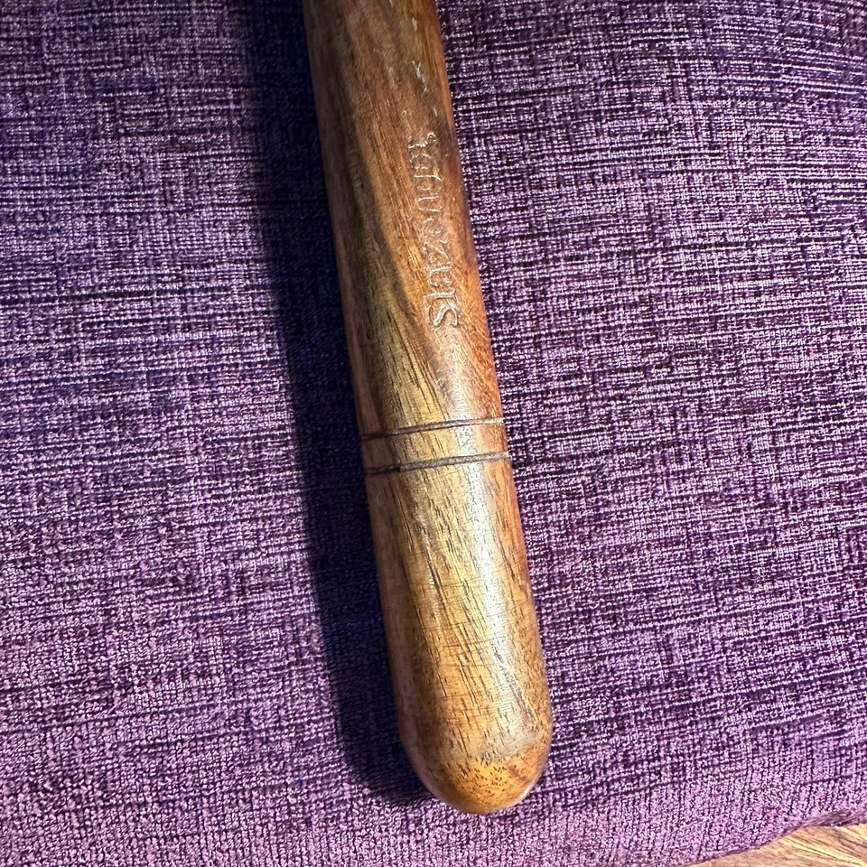 Vintage 70er Jahre Slazenger Cricketschläger Holzhammer Klopfen in Werkzeug Holz Sport - Bild 4 von 4