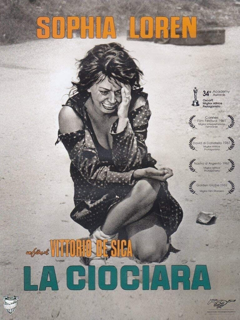 DVD LA CHOCIARA Vittorio De Sica Sophia Loren Jean Paul Belmondo Neu 1960