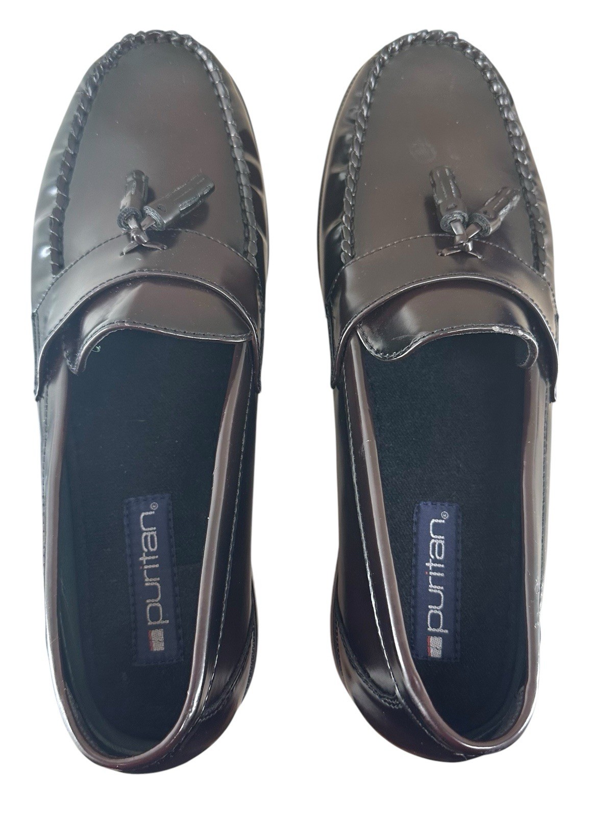SAOLA Scarpe mocassini eleganti Puritan uomo Cody marrone scuro nappa taglia 12