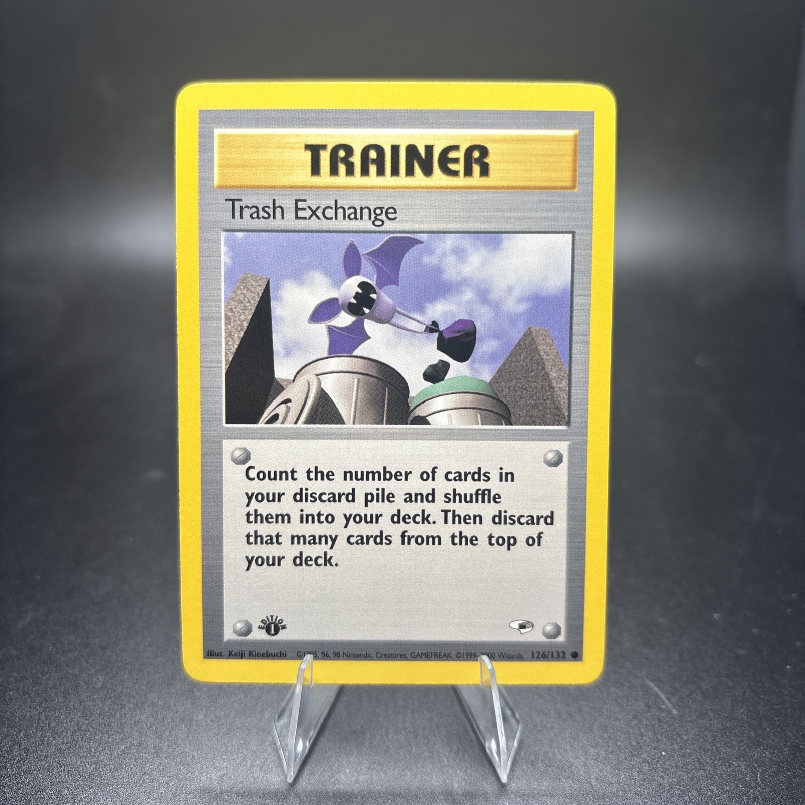 1st Edition Trash Exchange 126/132 - Gym Heroes - Trainer - Pokemon - NM -j