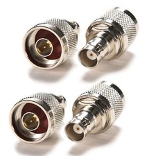 N Male To Bnc Female Adapter 4pcs Coaxial Adapter Connector Antenna Converter Co