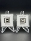 Lot Of 2 - 5 Gram Silver Collectible Geiger Edelmetalle Original Square Capsule