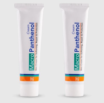 Macro Panthenol Cream for Soothing repair protection moisturizer 2 Pack X 50 gm