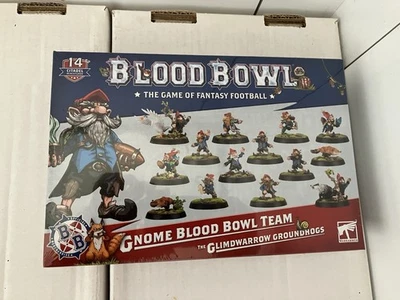 GAMES WORKSHOP Gnome Blood Bowl Team Glimdwarrow Groundhogs 14 Citadel Miniatures. New & Sealed