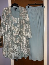 Vintage R M Richards Pant Suit, Floral polyester Hostess Set, Pants Blouse