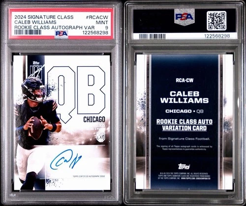 2024 Topps Signature Class - Caleb Williams PSA 9 Rookie Auto Variation