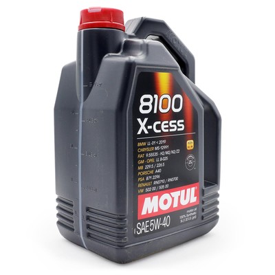 5 Liter Motul 8100 X-cess 5W40 Motoröl MB 229.5 226.5 A3 B4 A40