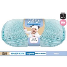 1pce Acrylic BabyYarn MINT1 3ply 100G