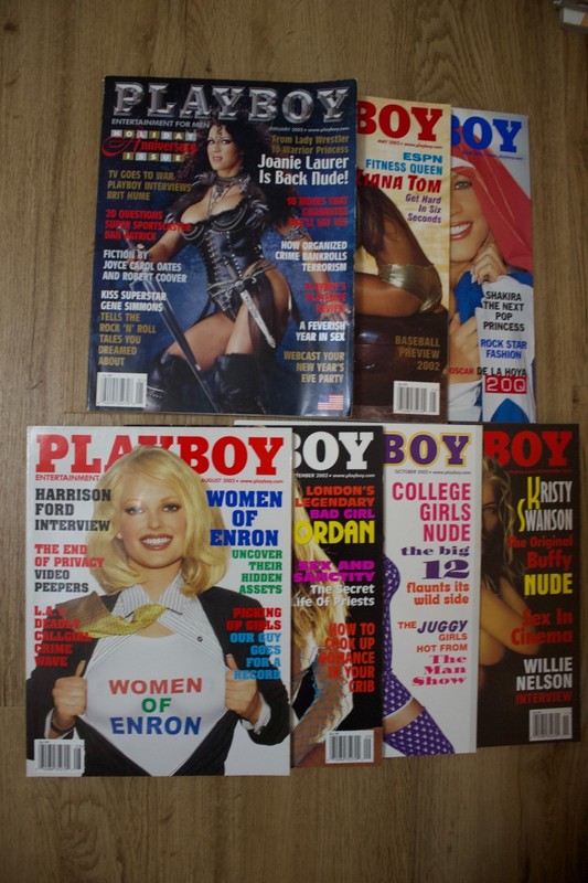 Vintage Playboy Magazine Lot 2002 Run 7 Issues