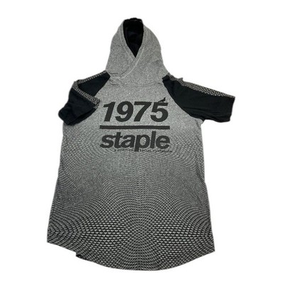 Staple Pigeon Mens Hoodie Short Sleeve 1975 Street Urban Layering Two Tone Top S