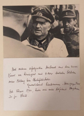 2. Weltkrieg ''Meldung nach Ausbruch aus dem russ. Kessel von Leningrad'' 1944