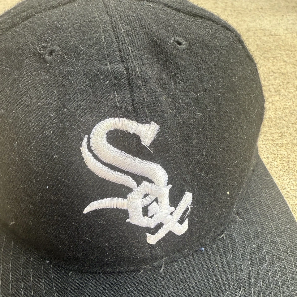 Vintage White Sox American Needle Blockhead Snapback Hat Cap Wool TUPAC 2pac 90s - Image 4 of 4