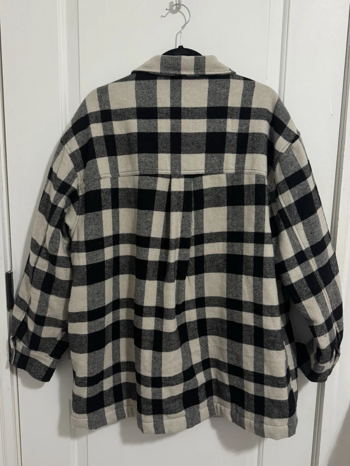 Женские черно-белые клетчатые шакеты American Eagle Outfitters размер XL - Изображение 2 из 4