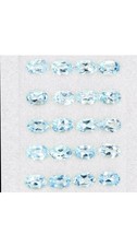 Ovalschliff Natürliche Spitze Himmelblau Topas 20 Stck.10,14kt 6x4mm Posten...
