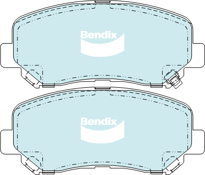 Bendix Front Brake Pad Set for Mazda CX-5 KE103, KF4WL, KF5P, KE, GH, 2.5L PY-VP - Bild 1 von 1