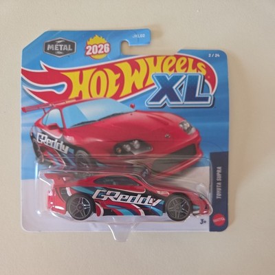 Toyota Supra Greddy Red Hot Wheels XL 1:43 Scale Metal Diecast 2026