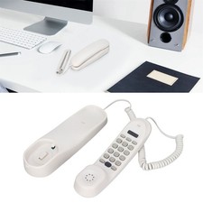 Corded Wall Phone, Slim Trimline Phone for Hotel, Landline Wall Telephone Set