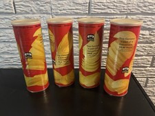 1970s Pringles Newfangled Potato Chips - 4 Cans Multipack Vintage Food Packaging