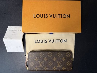 Louis Vuitton Clemence Geldbörse Monogram Canvas Rose Ballerine + Rechnung + Box