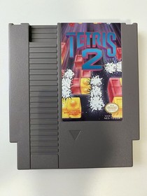 Tetris 2 (Nintendo NES 1993) Cartridge & Manual - Tested Working