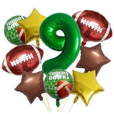 Football Balloons Set 9Year Football Birthday Party Decorations Balloons 9year