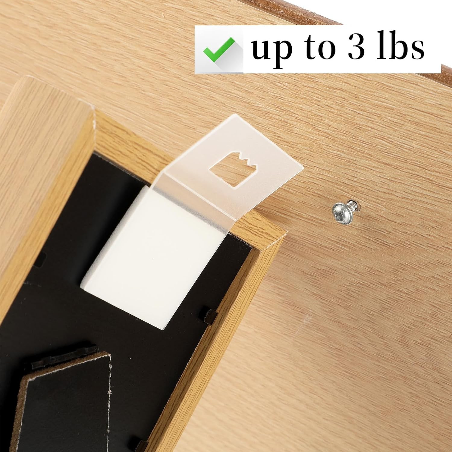 30PCS Adhesive Picture Hangers No Nail Sawtooth Hooks Stick On Wall Frame Hanger