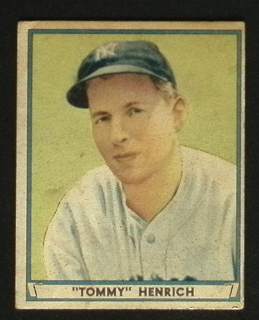 1941 Play Ball #39 Tommy Henrich VG Baseball Card