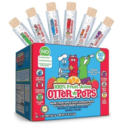 100% Fruit Juice Freezer Bars - Original Flavors Ice Pops (80ct, 2oz)