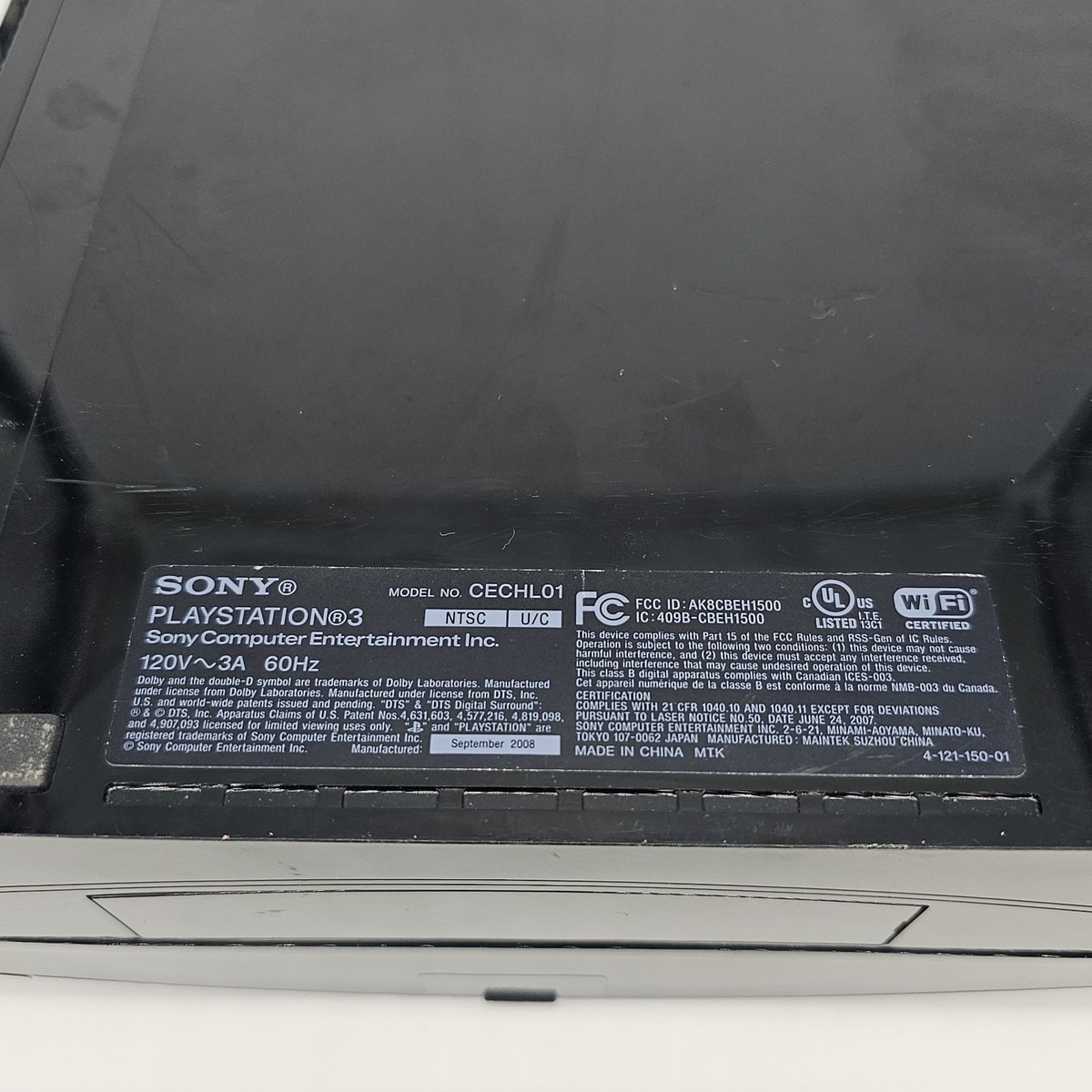 Sony Playstation 3 PS3 Fat Samsung 80GB CECHL01 Console Cord
