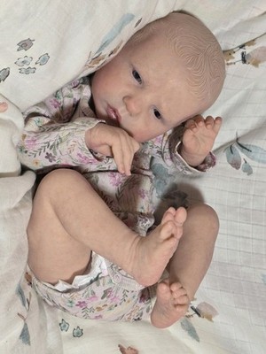Anouja , wunderschönes Baby , Reborn , 51 cm , hairpainting ,  fast wie echt ...