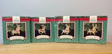 Hallmark Keepsake Lot of 4 Christmas Reindeer all 8 Dasher Dancer Comet Cupid