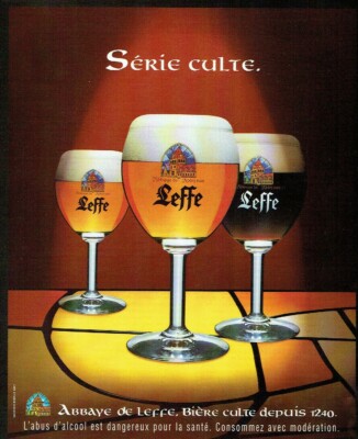 Werbung Advertising 1120 2003 Bier Abtei Leffe Kultserie