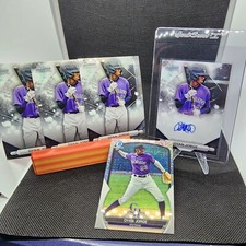 2023 DYAN JORGE BOWMAN STERLING BASE AUTO 3 base cards & chrome mojo Refractor