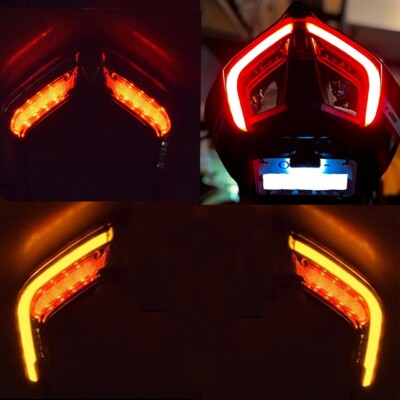 For 2018 - 2023 2024 Panigale V4 V2 LED Integrated Tail Light Brake Turn Signal