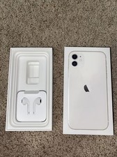Apple iPhone 11 White 128 GB Box Only With Corded Earbuds