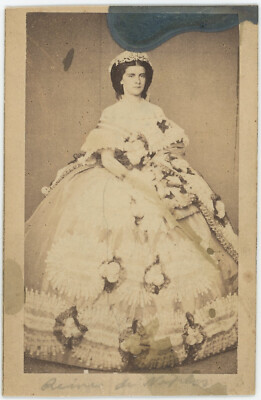 CDV um 1865. Maria Sophia von Bayern, Königin von Neapel von Bernud.