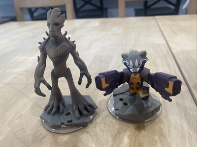 Disney Infinity 2.0 Figures: Groot and Rocket Raccoon Guardians of the Galaxy