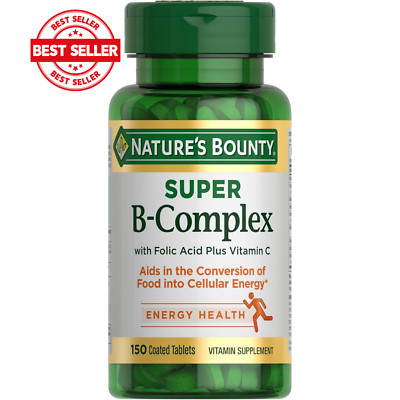 Super B Complex with Vitamin C & Folic Acid, Immune & Energy Support, 150